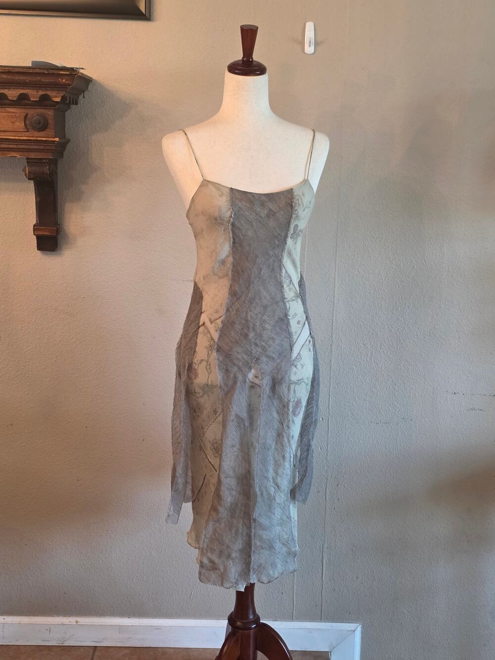 Zara Women's Paneled Slip Dress SZ Small Grunge Fairycore Indie Sleaze Witchy